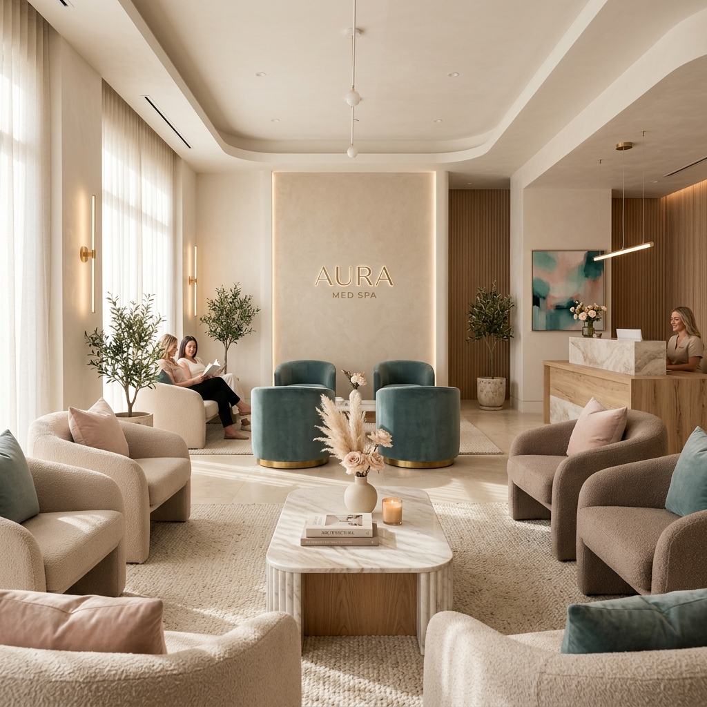 Luxury Med Spa Waiting Room